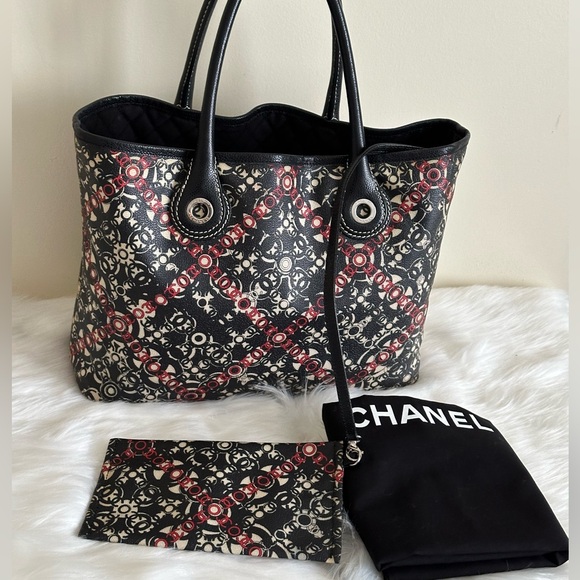 Auth Chanel Coco Tote Bag EUC with dust bag - Picture 3 of 17